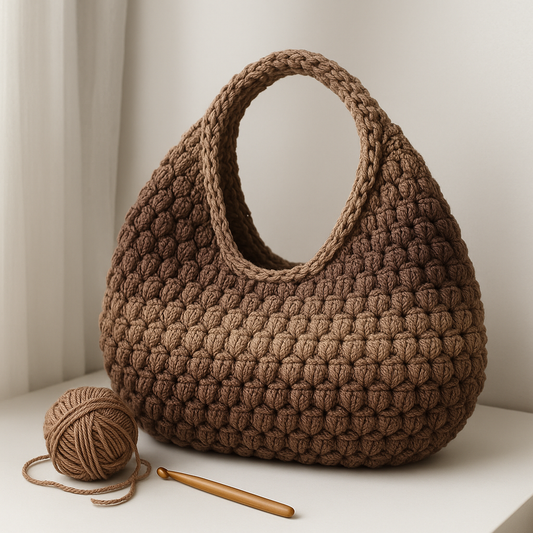 Easy crochet bubble bag pattern - FilAmour